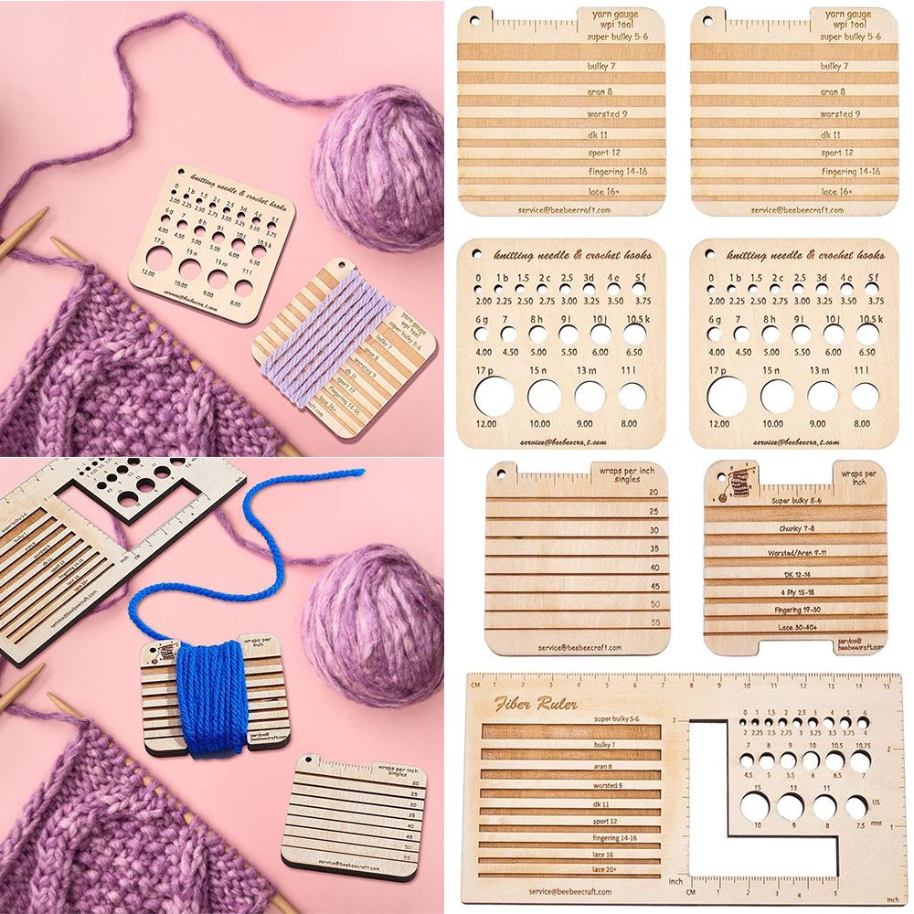 3/4 szt. Miernik druty do robi – Sewing Gauge Ruler recenzja i cena