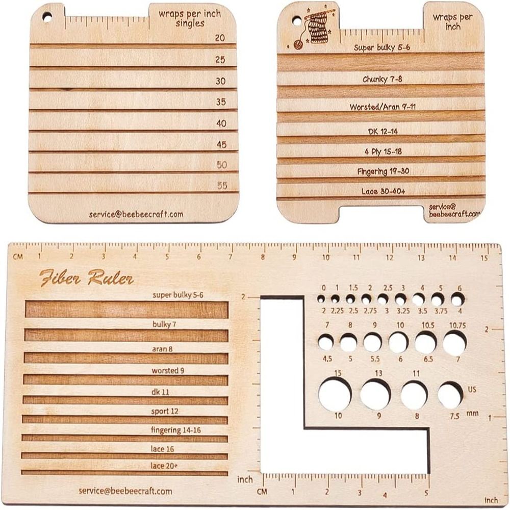 3/4 szt. Miernik druty do robi – Sewing Gauge Ruler recenzja i cena